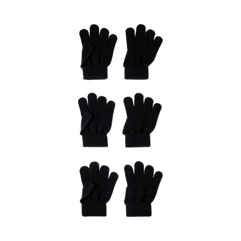 Name It 3-PACK GLOVES NOOS Black