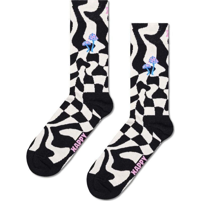 Happy Socks Happy Socks DISTORTED CHECK Black