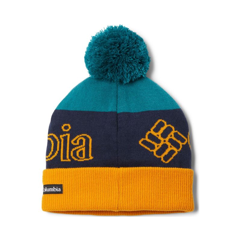 Columbia Youth Polar Powder Beanie Shasta, Collegiate Navy/Raw Honey