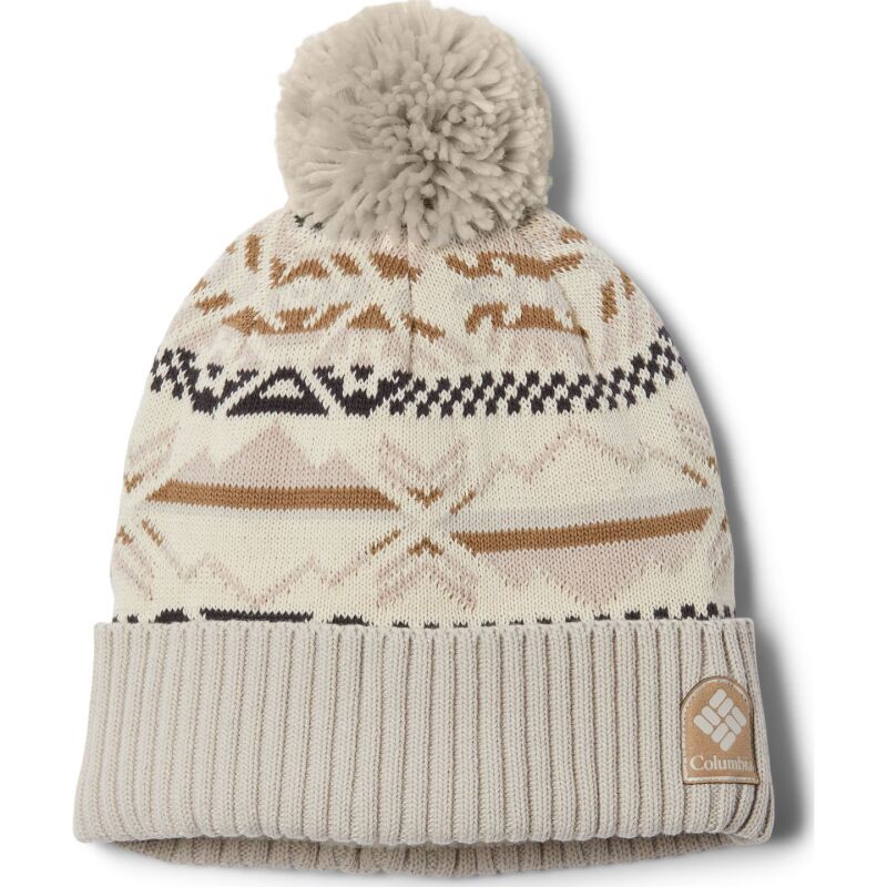 Columbia Palmer Peak Pom Beanie Chalk Checkered