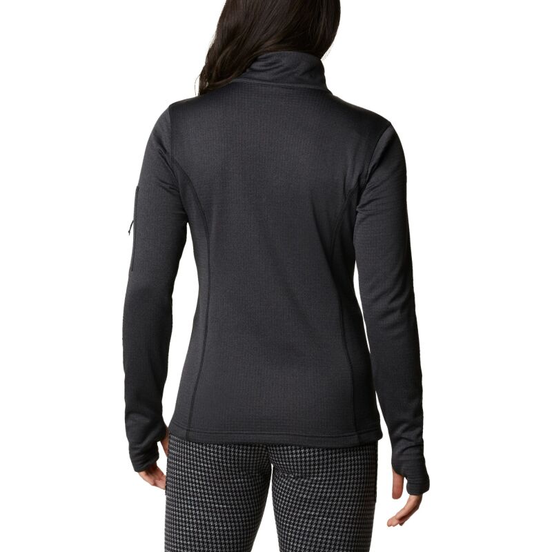 Columbia Park View Grid Fleece Zip Women's Black Heather