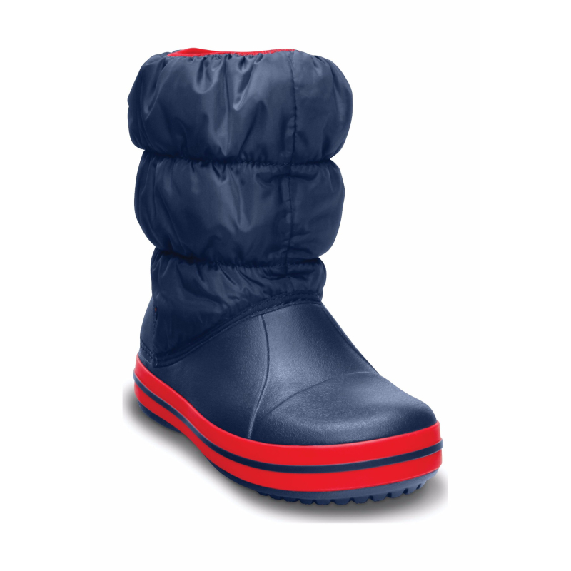 Crocs™ Kids' Winter Puff Boot Navy/Red