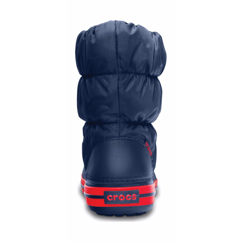 Crocs™ Kids' Winter Puff Boot Navy/Red