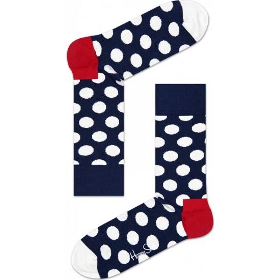 HAPPY SOCKS Big Dot Box Navy/Red/White