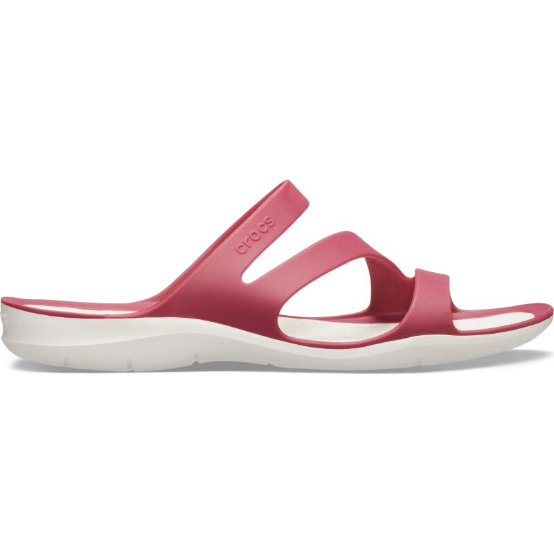 Crocs™ Women's Swiftwater Sandal Pomegranate/White