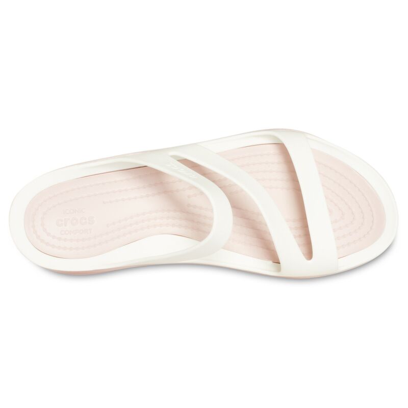 Crocs™ Women's Swiftwater Sandal White/Rose Dust