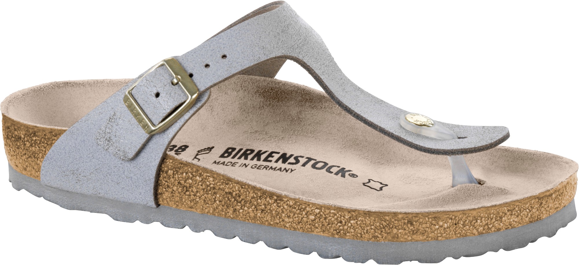 birkenstock gizeh washed metallic