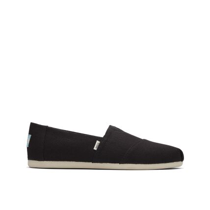 TOMS Recycled Cotton Canvas Women's Alpargata Black