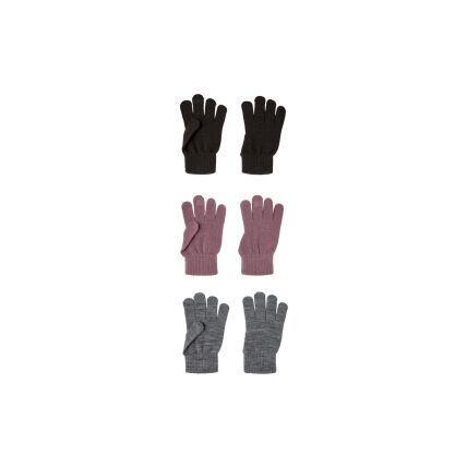 Name It 3-PACK GLOVES NOOS Wistful Mauve