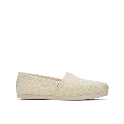 TOMS Metallic Linen Women Alpargata Natural