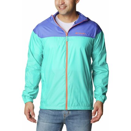 Columbia Flash Challenger Novelty Windbreaker Men's Bright Aqua