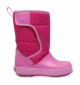 Crocs™ Lodgepoint Snow Boot Kid's Candy Pink/Party Pink