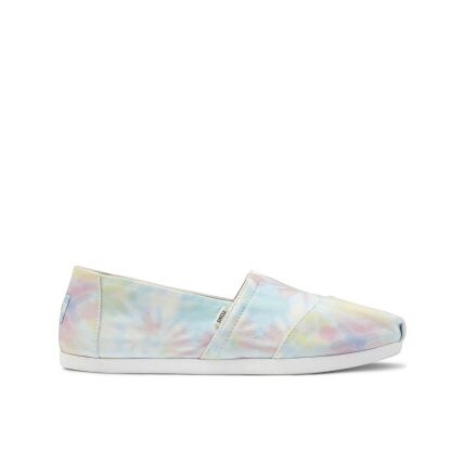 TOMS Tie Dye Jersey Women's Alpargata White Multi