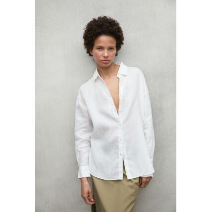 ECOALF DARIAALF LINEN SHIRT WOMAN White