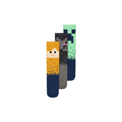 Name It MINECRAFT 3-PACK SOCK Black