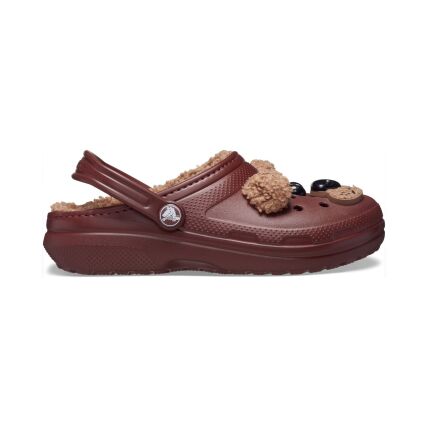 Crocs™ CLASSIC LINED I AM BROWN BEAR CLOG TODDLER Dark Clay