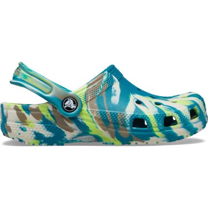Crocs™ Classic Marbled Clog Kid's 206838 Limeade/Multi